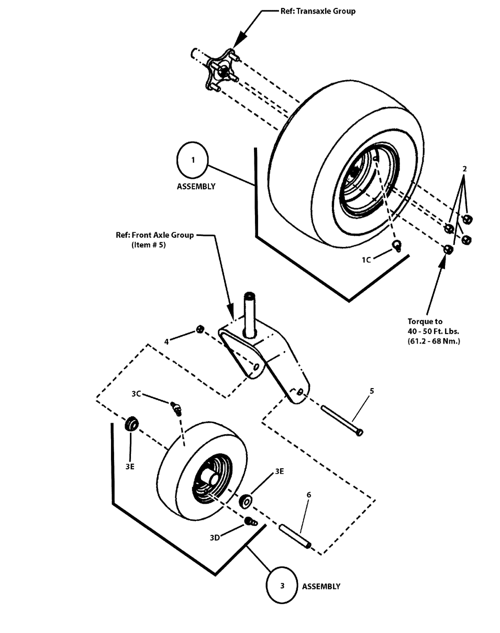 Wheel And Tire Group (7502251) Diagram and Parts List for 107280063-7800753A,ZTS7000 2011 Briggs and Stratton Lawn Tractor Accessories